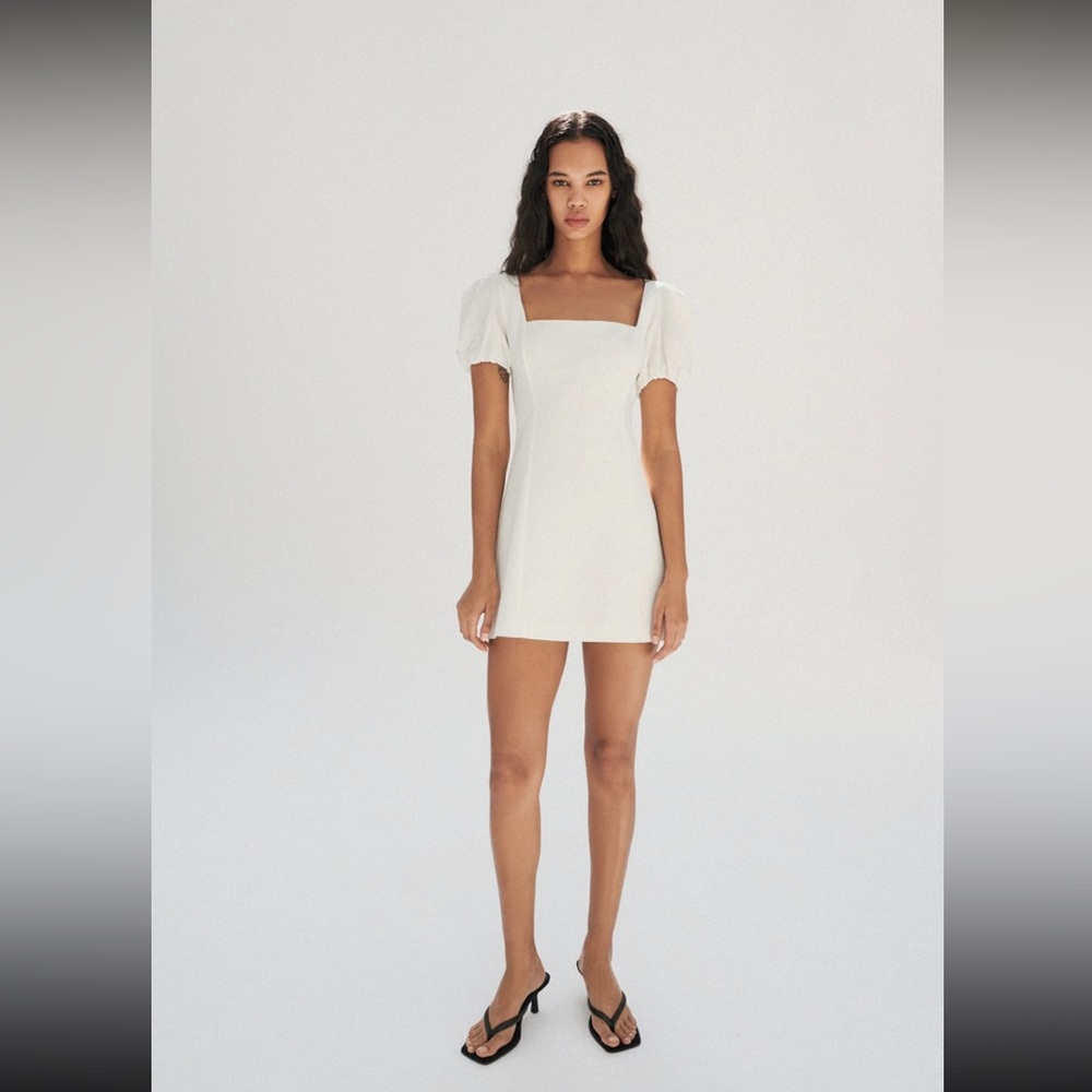 Zara linen blend dress